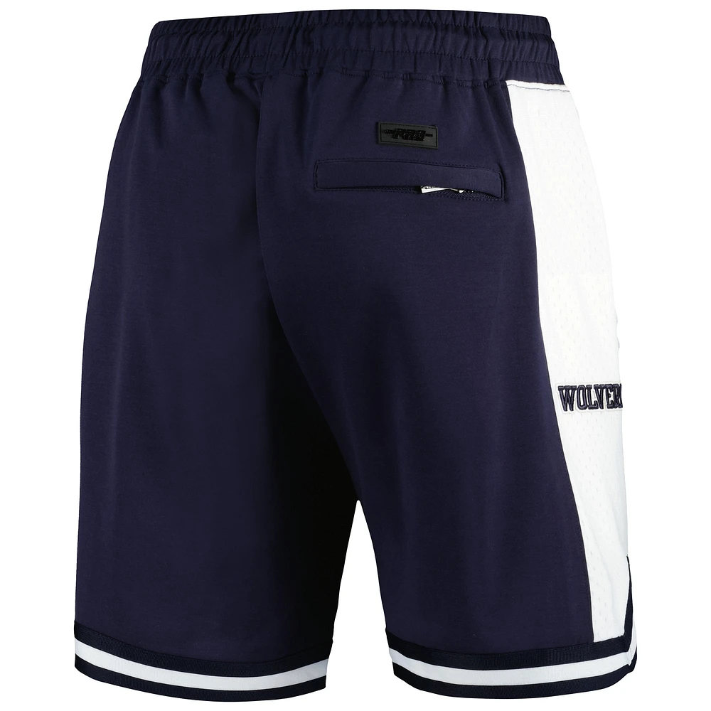 Men's Pro Standard Navy Michigan Wolverines Script Tail DK 2.0 Shorts