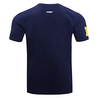 Men's Pro Standard Navy Michigan Wolverines Script Tail T-Shirt