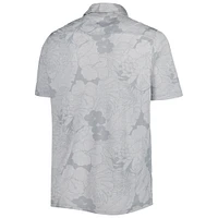 Polo Tommy Bahama gris Michigan Wolverines Miramar Blooms pour homme