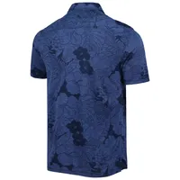 Polo Tommy Bahama Navy Michigan Wolverines Big & Tall Miramar Blooms pour homme