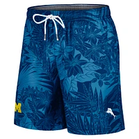 Men's Tommy Bahama Navy Michigan Wolverines Santiago Palms Board Shorts