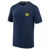 T-shirt Tommy Bahama bleu Michigan Wolverines Sport Bali Beach pour hommes