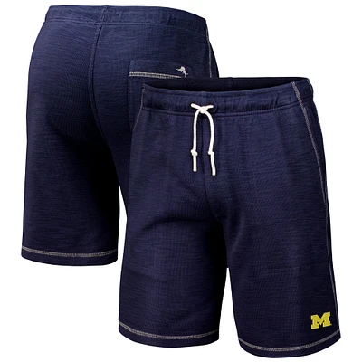 Men's Tommy Bahama Navy Michigan Wolverines Tobago Bay Tri-Blend Shorts