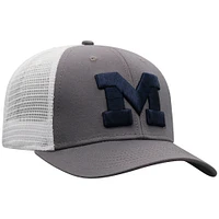 Casquette ajustable de camionneur Michigan Wolverines grise Top of the World pour homme