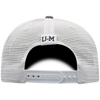Casquette ajustable de camionneur Michigan Wolverines grise Top of the World pour homme