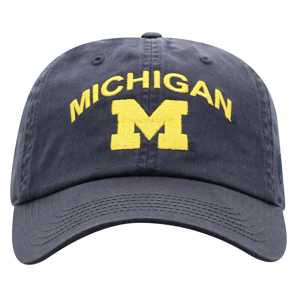 Casquette ajustable Top of the World bleu marine Michigan Wolverines Champ pour homme