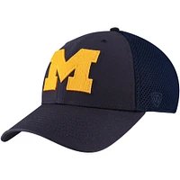 Casquette Spacer Flex Top of the World bleu marine pour homme des Wolverines du Michigan