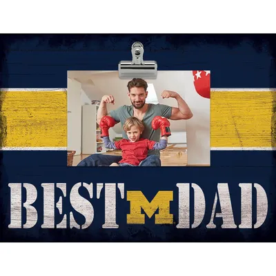 Michigan Wolverines 10'' x 10'' Best Dad Clip Frame