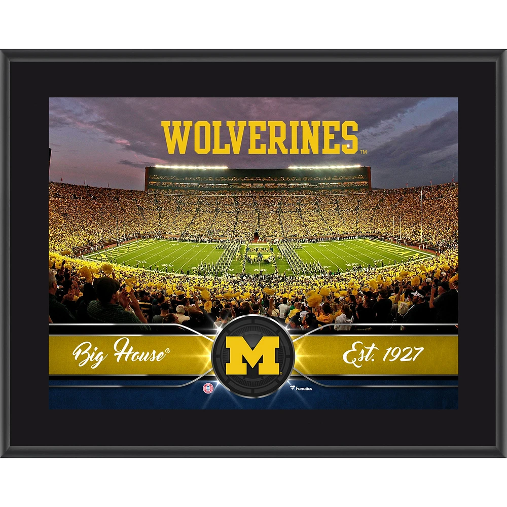 Michigan Wolverines 10.5" x 13" Sublimated Team Plaque
