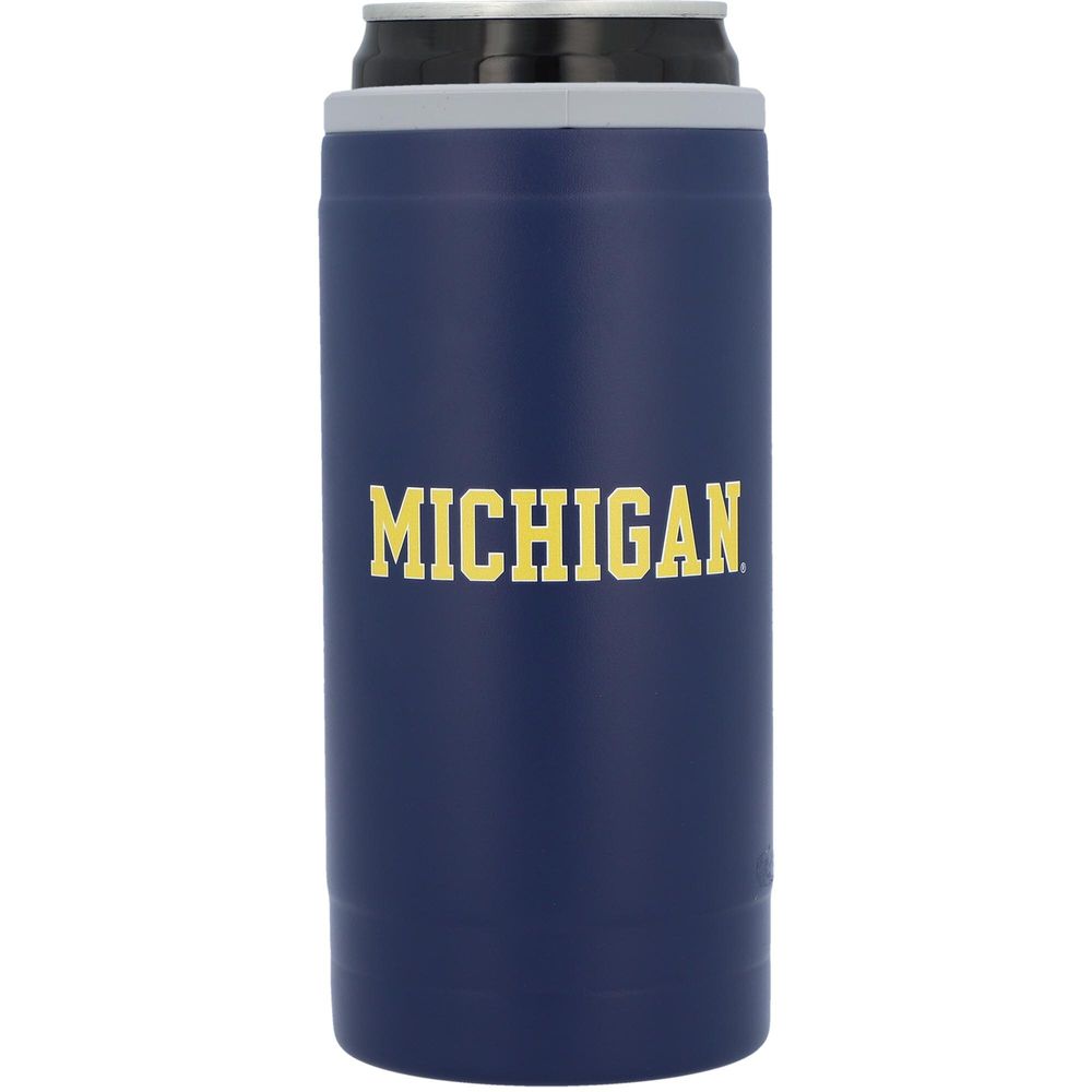 Michigan Wolverines 12oz. Flipside Powdercoat Slim Can Cooler