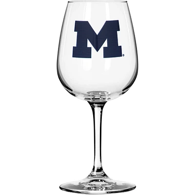 Michigan Wolverines 12oz. Stemmed Wine Glass