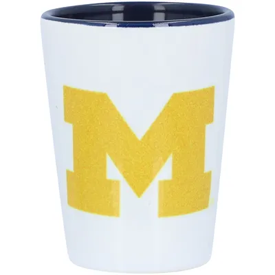 Michigan Wolverines 2oz. Inner Color Ceramic Cup