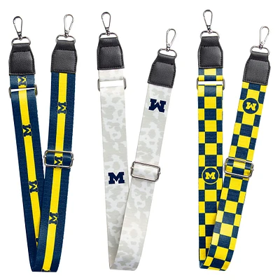 Michigan Wolverines 3-Pack Bag Strap Set