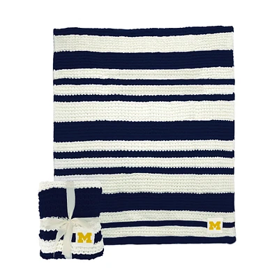 Michigan Wolverines 50" x 60" Cable-Knit Throw Blanket
