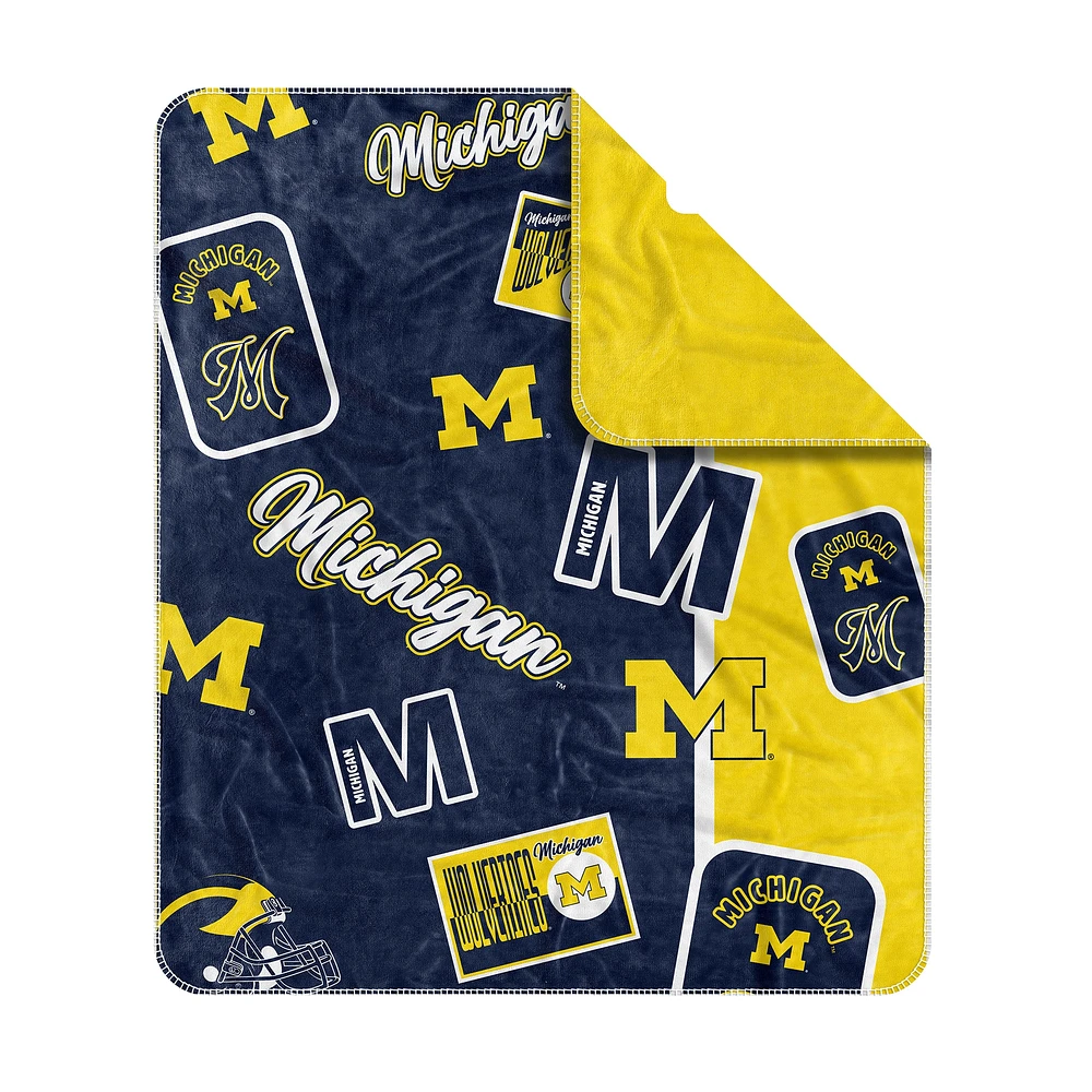 Michigan Wolverines 50” x 60” Dream Weave Throw Blanket