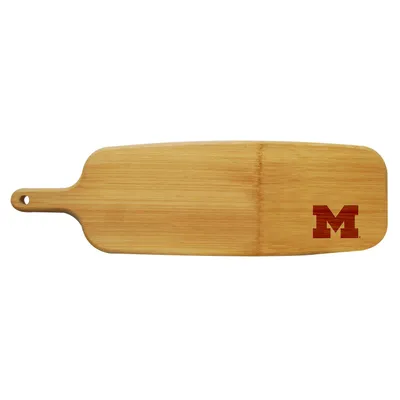 Michigan Wolverines Bamboo Paddle Cutting and Serving Board