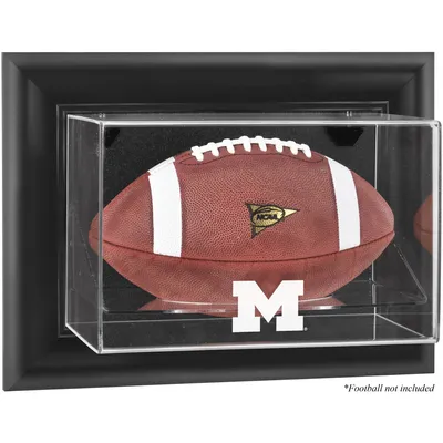 Michigan Wolverines Fanatics Authentic Black Framed Wall-Mountable Football Display Case