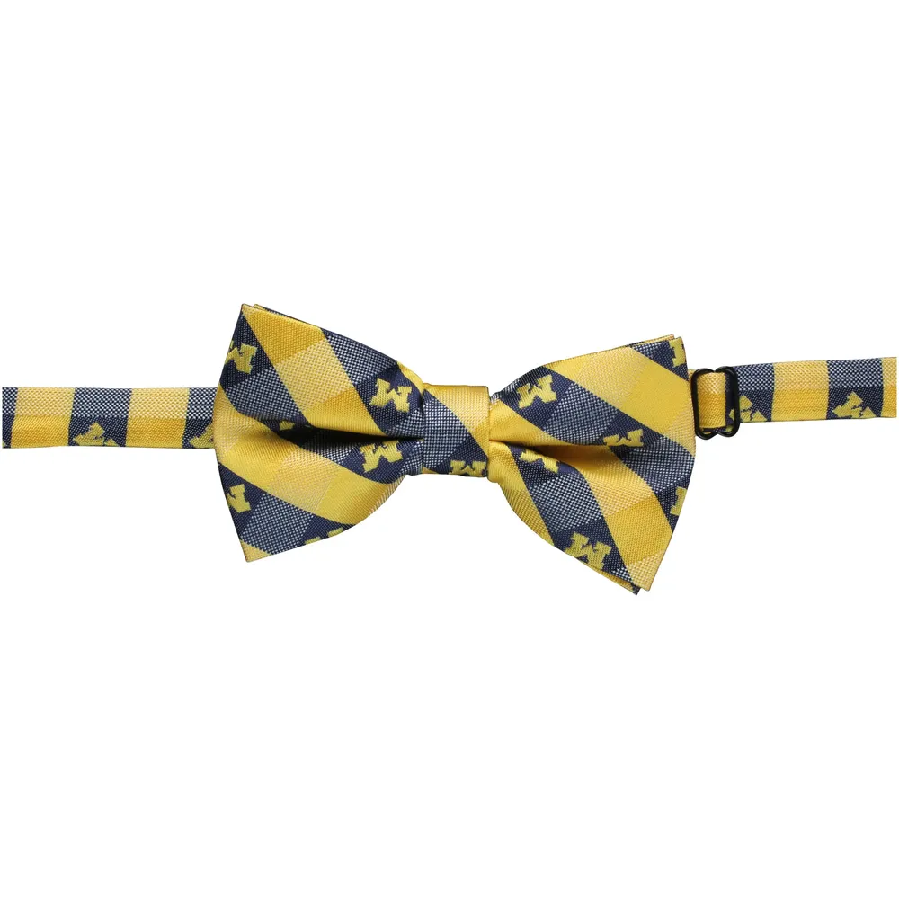 Michigan Wolverines Check Bow Tie