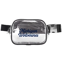 Michigan Wolverines Clear Belt Bag