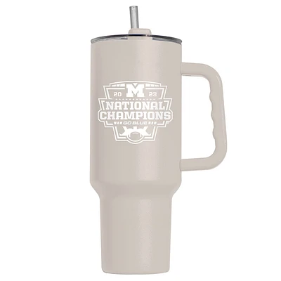 Michigan Wolverines College Football Playoff 2023 National Champions 40oz. Powder Coat Tumbler