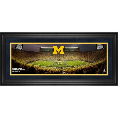 Michigan Wolverines Framed 10" x 30" Michigan Stadium Panoramic Photograph
