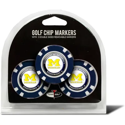 Michigan Wolverines Golf Chip 3-Pack Set