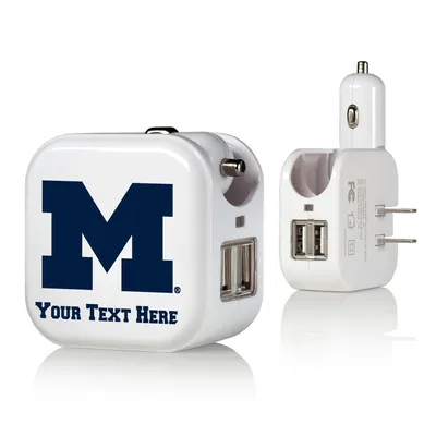 Michigan Wolverines Personalized 2-In-1 USB Charger