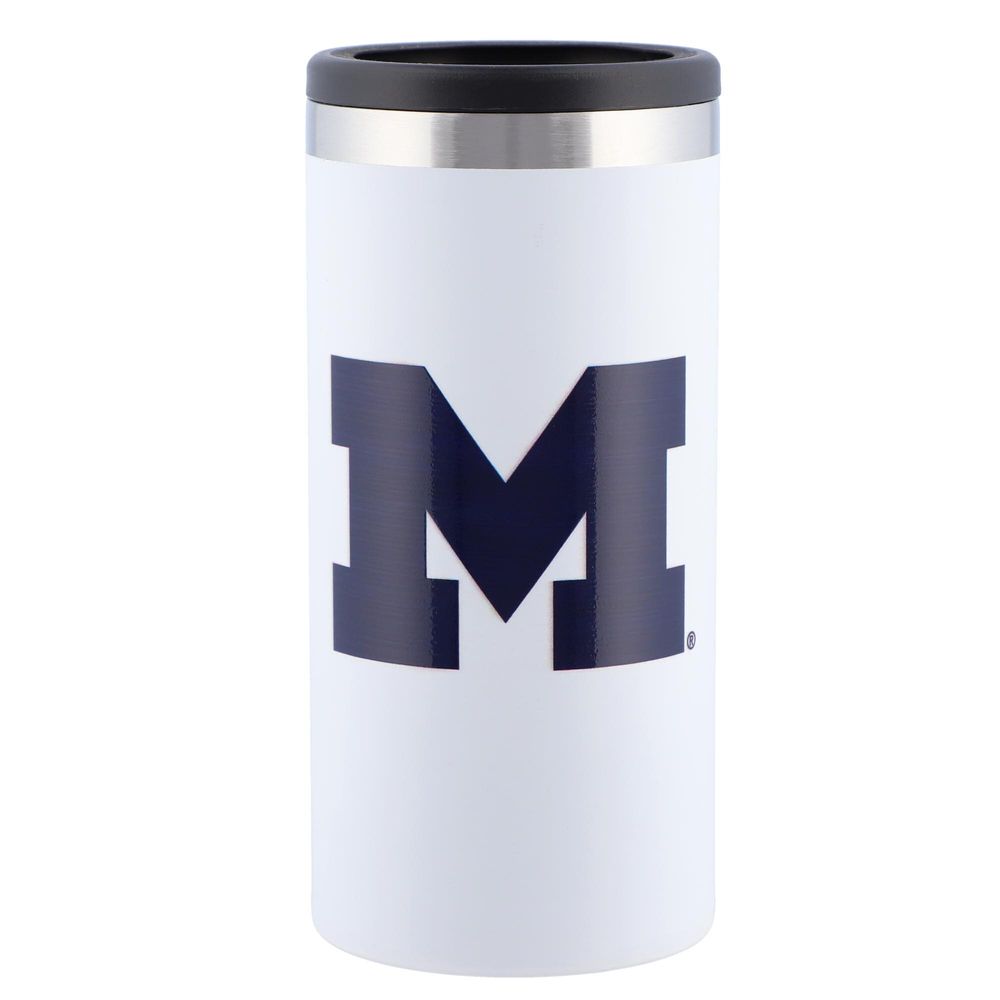 Michigan Wolverines Team Logo 12oz. Slim Can Holder