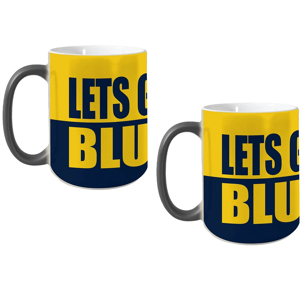 Michigan Wolverines Two-Pack Reveal Mug Set