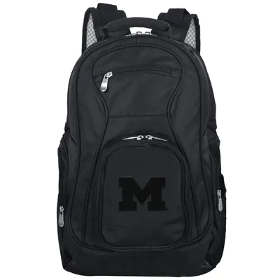 Michigan Wolverines MOJO Premium Tonal Laptop Backpack - Black