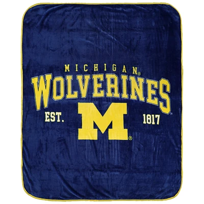 Pegasus  Michigan Wolverines Vintage Arch Ultra Soft 50" x 60" Blanket