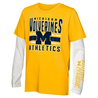 Ensemble de t-shirts the Mix pour enfants d'âge préscolaire Michigan Wolverines