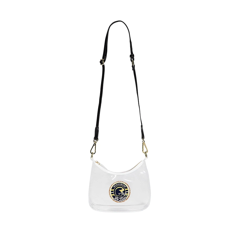 Sac à bandoulière incurvé transparent Stoney Clover Lane Michigan Wolverines