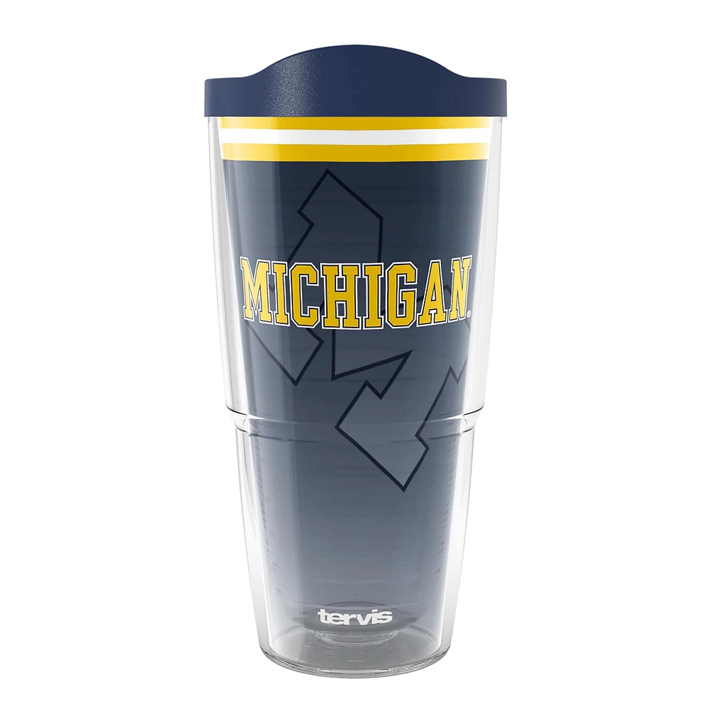 Tervis Michigan Wolverines 24oz. Gobelet classique Forever Fan