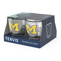 Tervis Michigan Wolverines, paquet de 4, 12 oz. Ensemble de gobelets emblème