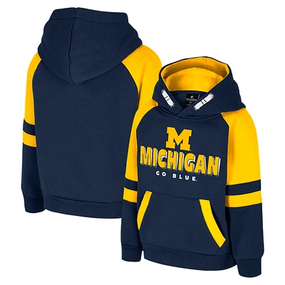 Sweat à capuche bleu marine Colosseum Michigan Wolverines pour tout-petit