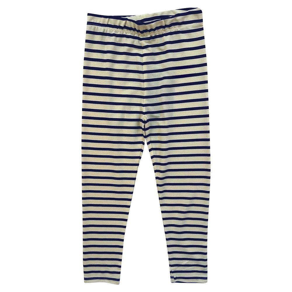 Toddler Wes & Willy  Michigan Wolverines Long Sleeve Top and Striped Leggings Set