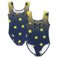 Toddler ZooZatz Navy Michigan Wolverines Dance Leotard