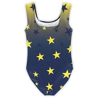 Toddler ZooZatz Navy Michigan Wolverines Dance Leotard
