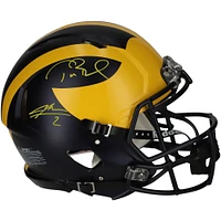 Tom Brady & Charles Woodson Michigan Wolverines Autographed Autographed Riddell Speed Authentic Helmet