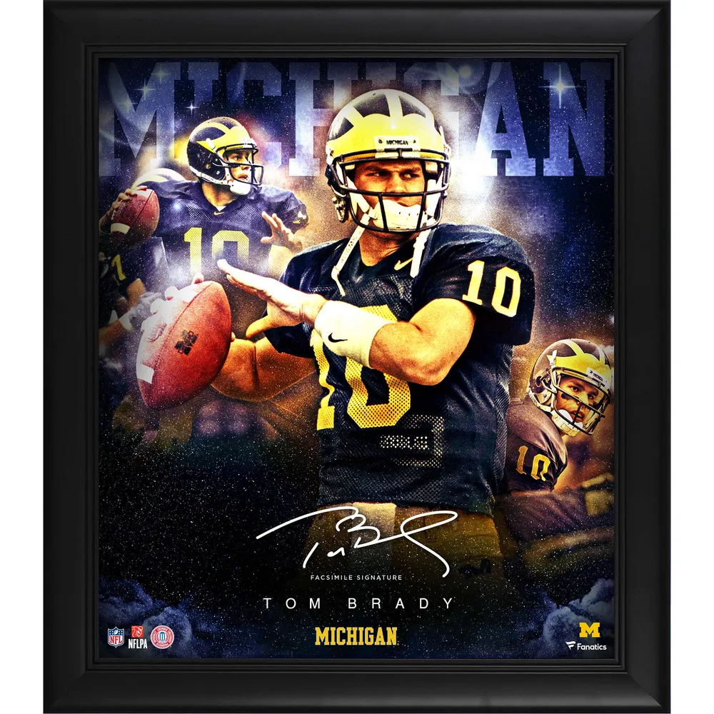 Lids Tom Brady Michigan Wolverines Fanatics Authentic Framed 15' x 17'  Stars of the Game Collage - Facsimile Signature