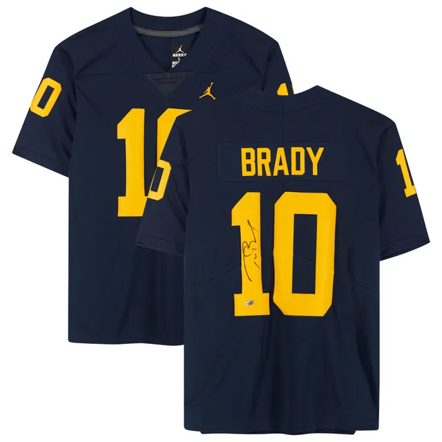 Framed Tom Brady Michigan Wolverines Autographed Navy Limited Jersey -  Fanatics Authentic Certified 