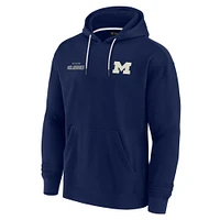 Sweat à capuche unisexe Fanatics Navy Michigan Wolverines Elements en polaire super douce