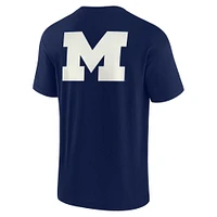 Unisex Fanatics Navy Michigan Wolverines Elements Super Soft Short Sleeve T-Shirt