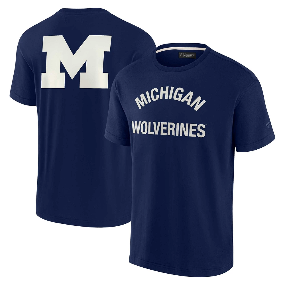 Unisex Fanatics Navy Michigan Wolverines Elements Super Soft Short Sleeve T-Shirt