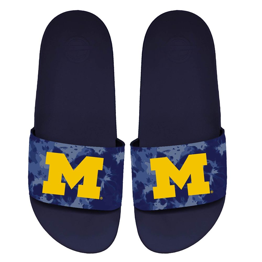 Unisex ISlide Michigan Wolverines Acid Wash Motto Slide Sandals