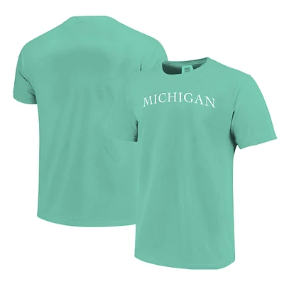 T-shirt unisexe à la mode avec archet de couleur confort Michigan Wolverines menthe