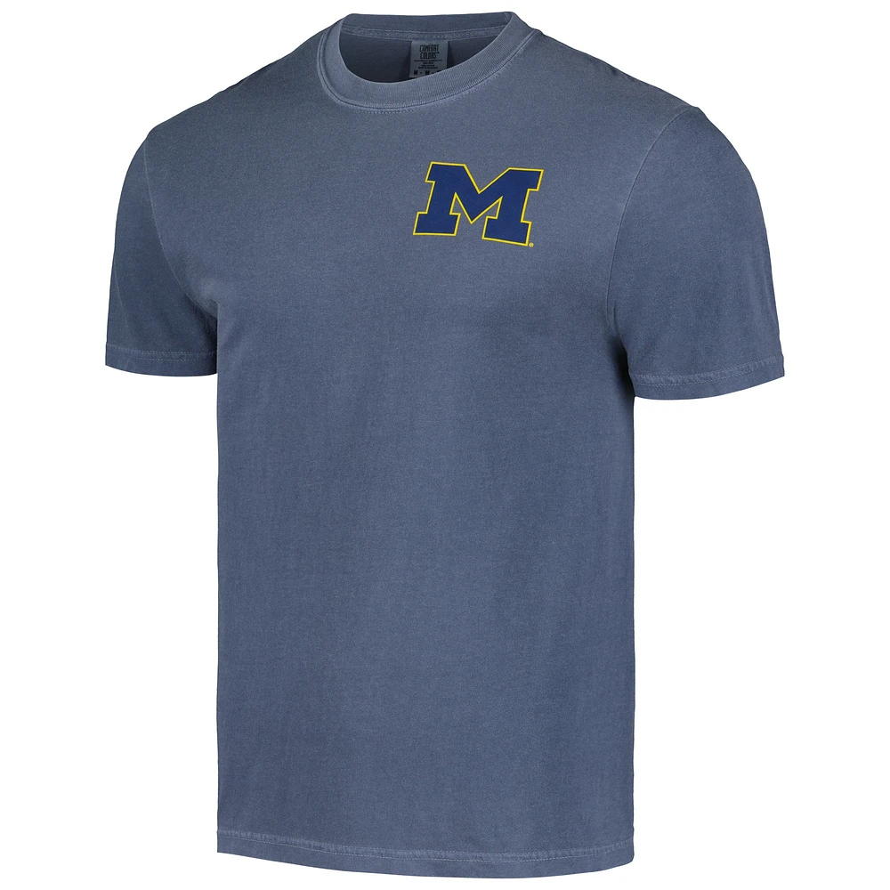 T-shirt unisexe bleu marine Michigan Wolverines Hyper Local Stadium Gates