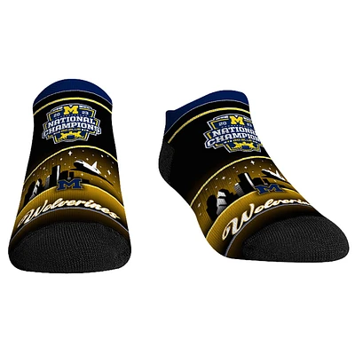 Unisex Rock Em Socks Navy Michigan Wolverines College Football Playoff 2023 National Champions Low-Cut