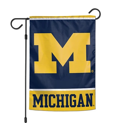 Drapeau de jardin double face WinCraft Michigan Wolverines 12" x 18"